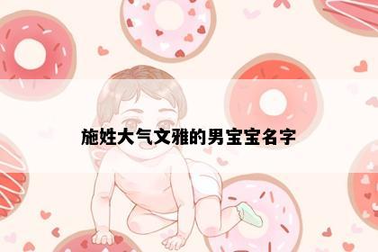 施姓大气文雅的男宝宝名字